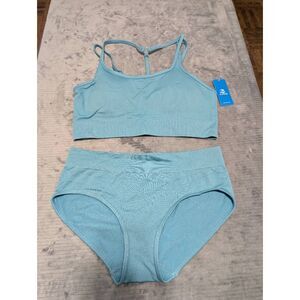 Cupshe Aqua Seamless Two-Piece Bikini Set